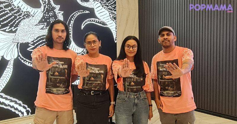 Para pemain Film Women from Rote Island, saat media visit IDN Media, Kamis (15/2/2024) - Popmama.com/Rahayu LS